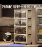 全品屋收纳柜箱置储物简易衣柜子零食衣服厨房折叠多层免安装床头收纳柜 50宽三层【折叠免安装】 【次日速达、送货上门】 实拍图
