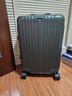 EAZZ【一体铝框｜退换免费】行李箱铝镁合金拉杆箱旅行箱登机密码皮箱 高端 铝框-墨绿色 22英寸 短中途 出差旅行 实拍图