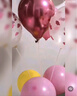 多美忆 生日场景布置女孩生日气球装饰周岁快乐室内布置成人粉色亮片1对 实拍图