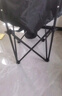 小魔户外折叠椅 超轻月亮椅露营椅子便携躺椅靠背椅钓鱼凳野餐桌椅 黑 实拍图