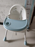 三条小鱼宝宝餐椅多功能可折叠便携儿童餐桌椅婴幼儿小孩可调节吃饭桌座椅 牛油果绿【折叠+万向轮+调节】 实拍图