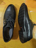 红蜻蜓真皮男鞋秋冬舒适商务休闲皮鞋高级正装德比鞋婚鞋WTA7376黑色41 实拍图