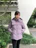 鸭鸭（YAYA）品牌年轻妈妈羽绒服短款2026新款洋气中老年装女士冬季厚外套 灰紫色 L (建议90-105斤) 实拍图