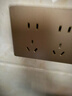 公牛（BULL）开关插座墙壁电源面板明装走线大面板家用墙壁插座G59系列星辰金 十孔+一开双控 实拍图