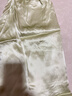 美标商场同款送礼真丝睡衣女春秋100%桑蚕丝绸性感外穿本命年红家居服 淡绿 L (165/88A) 实拍图