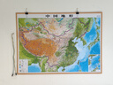 3D凹凸立体中国地形图+世界地形图套装（尺寸1.06m×0.74m）学生地图政务用图办公室书房装饰（套装共2册） 实拍图