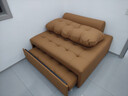 法莎蒂沙发床可折叠两用小户型客厅多功能伸缩懒人沙发床一体两用 1.22米单人位 【意大利加厚生态牛皮】无粉45D 实拍图