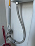 九牧（JOMOO）不锈钢金属冷热进水马桶热水器软管60cm H5688-060101C-1 实拍图
