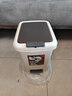 百家好世家用垃圾桶按压脚踏翻盖8L米色客厅卧室办公室卫生间垃圾筒纸篓 实拍图
