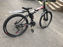 凤凰（Phoenix） 凤凰自行车可折叠山地车路虎男士成年人变速女式越野公路单车 条轮消白/折叠双避震/全竞速轴承 24寸24速【参考：138-168cm】 实拍图