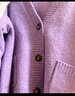 优衣库女装舒芙蕾针织短开衫/外套空调衫通勤25秋冬新款478339 73 青紫色 S /155/80A 实拍图