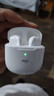 爱国者（aigo）无线蓝牙耳机 半入耳式 超长续航70小时 游戏运动降噪耳机 适用于苹果小米手机 T50 冰釉白 实拍图
