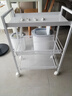溢彩年华 厨房置物架小推车卫生间客厅零食架移动蔬菜收纳架储物架1059-WH 实拍图