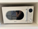 美的（Midea）微波炉复古奶油风微波炉小型家用20L易清洁解冻五档速热均匀加热全自动多功能一体迷你M2F转盘式 M2F复古奶油风微波炉 20L 实拍图