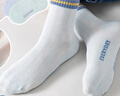 古今（GUJIN）儿童袜子男童100%纯棉夏季薄款网眼透气中筒运动中大童6-12岁防臭 实拍图