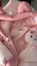 巴拉巴拉童装婴儿羽绒服连体衣宝宝2025新款冬装加厚保暖哈衣爬服萌趣造型 粉色小猫-白鸭绒 100 cm-充绒量107g 实拍图