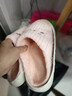 小熊小兔新款秋冬季情侣保暖学生男拖鞋女厚底防滑外穿居家棉拖鞋 小熊小兔棉拖-粉色 38-39 适合37-38 实拍图
