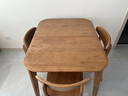 妃儿巢 白蜡木餐桌椅全实木原木纯木功能家日式简约现代小户型折叠伸缩 100餐桌+4张餐椅【全白蜡木】 实拍图
