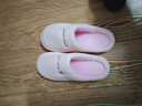 小熊小兔新款秋冬季情侣保暖学生男拖鞋女厚底防滑外穿居家棉拖鞋 小熊小兔棉拖-粉色 38-39 适合37-38 实拍图