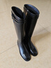 百丽（Belle）牛皮周雨彤同款双子星骑士女冬季商场款长靴B9V1DDG5 经典版-黑色 36 实拍图