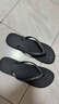 LURAD 人字拖女士平跟防滑夏季夹脚沙滩外穿EVA拖鞋 黑色 39-40 实拍图