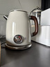 美的（Midea）艺术家电热水壶  烧水壶自动断电保温一体  1.6L大容量电热水壶 316L不锈钢恒温壶 精准控温 63-Q 实拍图
