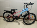 凤凰山地自行车男女变速山地车碟刹青少年儿童自行车学生单车 星际 蓝粉【变速+辐条轮】 22寸【适合130-170cm】 实拍图