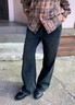 森马（Semir）牛仔裤女抓毛阔腿裤港风冬季2025显腿长拖地裤ins潮109725124002 实拍图
