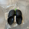 CROCS卡骆驰洞洞鞋贝雅男鞋女鞋轻便耐磨一脚蹬拖鞋休闲鞋|10126 黑色-001 37 /38(230mm) 实拍图