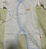 贝瑞加（Babyprints）新生儿连体衣2件装婴儿纯棉内衣薄款四季爬服柔软宝宝哈衣 蓝52 实拍图