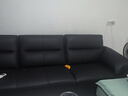 喜临门真皮沙发客厅意式极简头层牛皮 政府补贴小飞象 桑葚黑 大三人位 290cm 实拍图