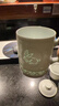 御嘉斋景德镇陶瓷杯玲珑影青雕刻专用高档茶水分离带盖办公杯可定制礼物 十二生肖新款百福马可定制礼品 实拍图