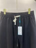 头号青年休闲裤男秋冬季重磅针织宽松阔腿加肥大码男装直筒裤子男 黑 5XL 实拍图