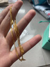 曼卡龙黄金项链水波素链金配饰锁骨链气质百搭 足金首饰送女友生日礼物 5.3g 实拍图