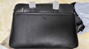 七匹狼商务公文包男士14/15英寸电脑包头层牛皮单肩斜挎包大容量手提包 黑色【加厚款】 14/15英寸 实拍图