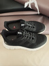 足力健老人鞋中老年轻便休闲散步鞋2431380J 男 黑色 43 实拍图