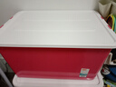 禧天龙（Citylong）塑料衣物收纳箱玩具整理箱49L 玫红色 1个装 不带轮 实拍图