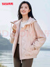 鸭鸭（YAYA）轻薄连帽短款女式羽绒服冬季简约纯色女式时尚外套 实拍图