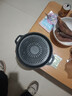麦饭石烤肉盘家用不粘锅铁板烧韩式烤肉锅电磁炉卡式炉户外烤盘 太阳花烤盘 28cm 实拍图