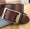 牛当家 真皮皮男牛皮腰带针扣头层牛皮1101生日礼物 深咖色 105cm 实拍图