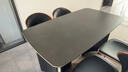 法莎蒂政府补贴霸道总裁意式岩板餐桌椅桌现代轻奢家用餐桌 维克深灰(哑光+全托底板)单桌+伊姆斯椅*4 140x80x75cm 实拍图