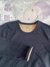 雅鹿男士保暖内衣男加绒加厚套装防寒保暖中老年圆领秋衣秋裤冬加大码 圆领上衣+裤子【深灰】 420g XL (建议120-140斤) 实拍图