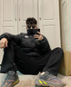 北面羽王2025服纯原服联名1996700蓬松90绒雪山情侣保暖服 黑格子 S 实拍图