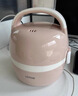 LOTOR电热饭盒自热插电保温热饭器蒸饭器上班族带饭神器办公室蒸煮可加热饭盒 1.45L 粉色基础款 实拍图