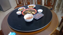 富得莱 饭菜保温板 加热菜板 暖菜板2025新款 圆形家用智能多功能带火锅电磁炉 自动恒温餐桌旋转盘神器 语音黑100cm电动旋转电磁炉火锅 实拍图