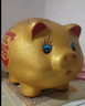 TaTanice 存钱罐 19CM长金猪储蓄罐陶瓷猪零钱罐招财猪摆件生日礼物  实拍图
