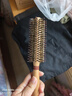 Creative art卷发梳子女男内扣梳猪鬃毛直发卷发梳木梳造型梳滚梳理发梳直纹款 实拍图