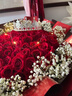 琐拉鲜花速递玫瑰花束求婚生日礼物送女友全国同城花店配送 52朵红玫瑰花束-女神款 实拍图