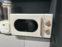 美的【国家补贴8折】厨房小家电小滋味微波炉变频家用小型百搭复古转盘式经典双旋钮轻音M20H4 实拍图
