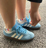adidas「T头鞋」STADT经典时尚薄底运动板鞋男女阿迪达斯三叶草 蓝色/亮白/汉玉白（推荐女生买小半码）   36.5 实拍图
